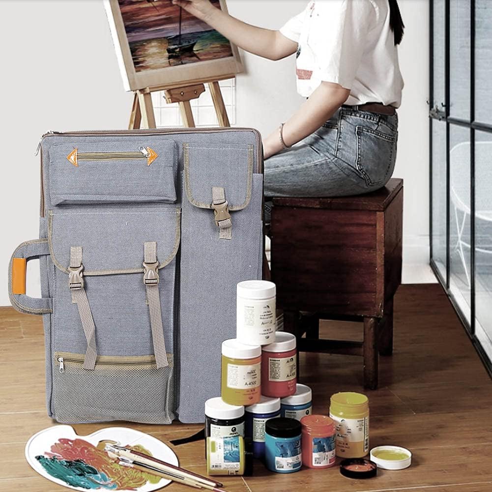 Zeichenbrett Rucksack, Multifunktionale Zeichenplatten Tasche Große Zeichenbretter Tasche wasserdichte Kunst Tragetasche Große Kunsttasche für Zeichnung Künstler Malerei 66 x