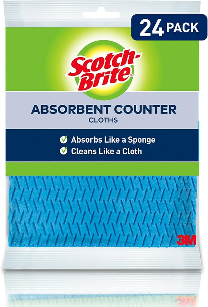 ScotchBrite Absorbent Vanity Cloth, 24 Cloths Health