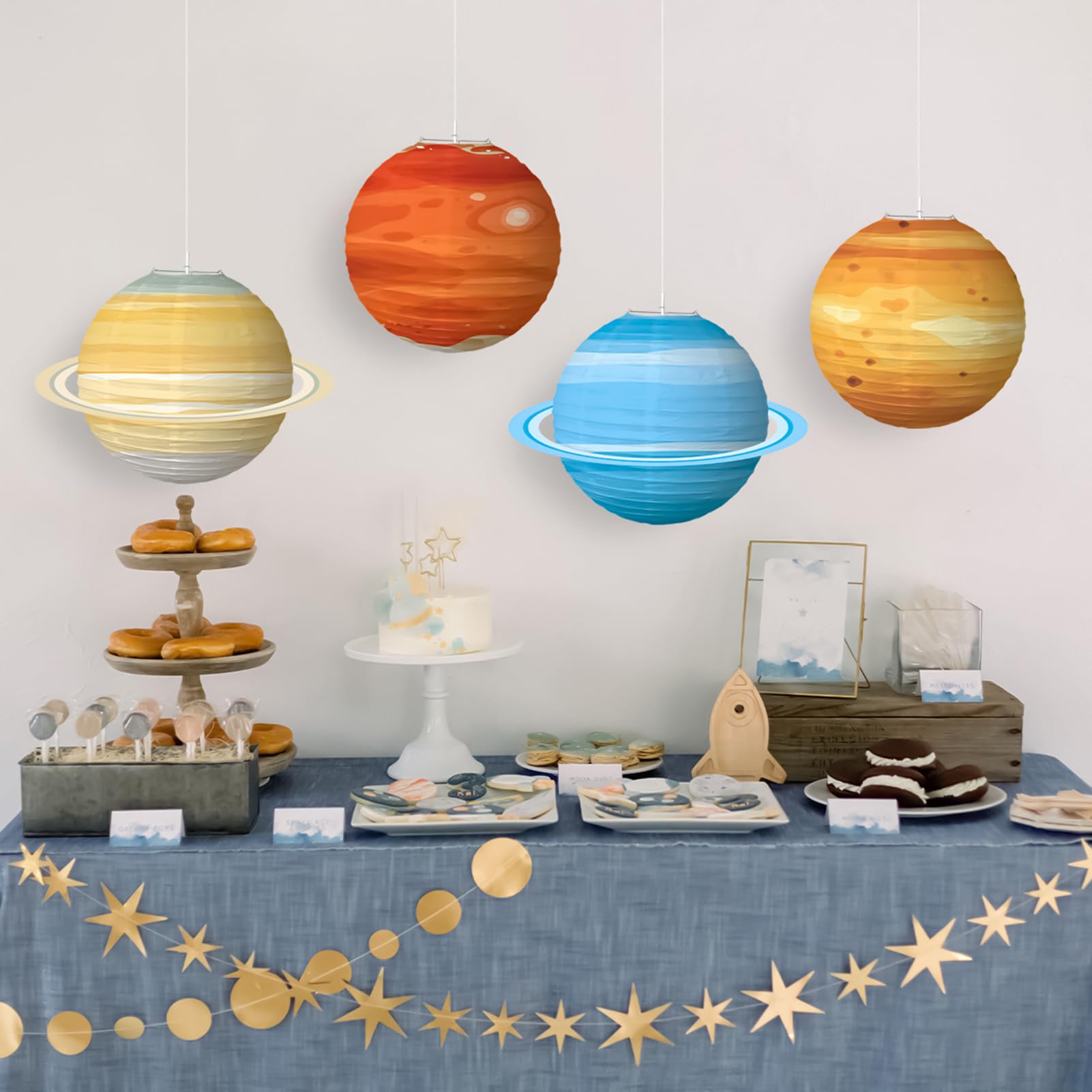 Planetendekorationen 8-teilig Bunte aufblasbare Erdballons zum Thema
