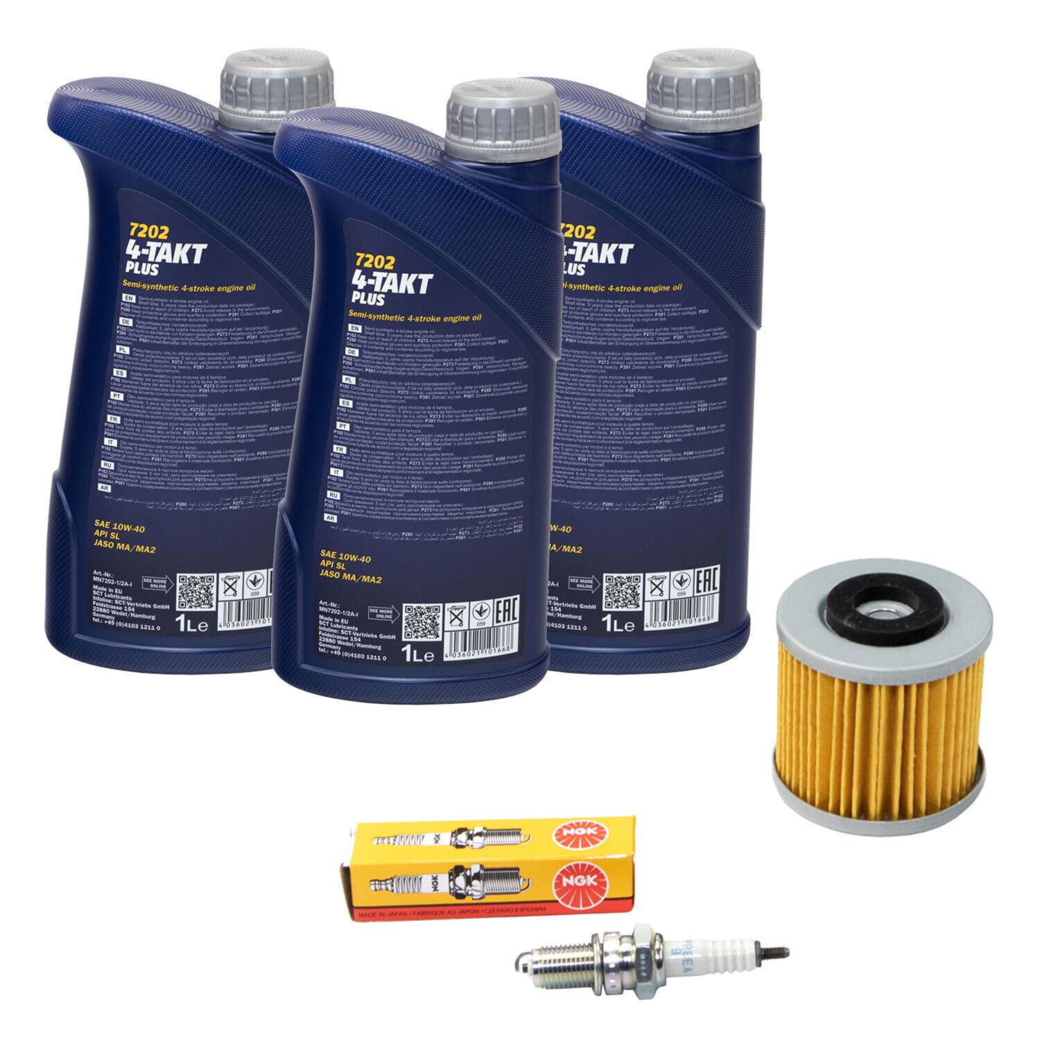 Wartungspaket Für Yamaha XT 600 / XTZ 660 (1990-1995) – Inkl. Öl, Luftfilter, Ölfilter & Zündkerze