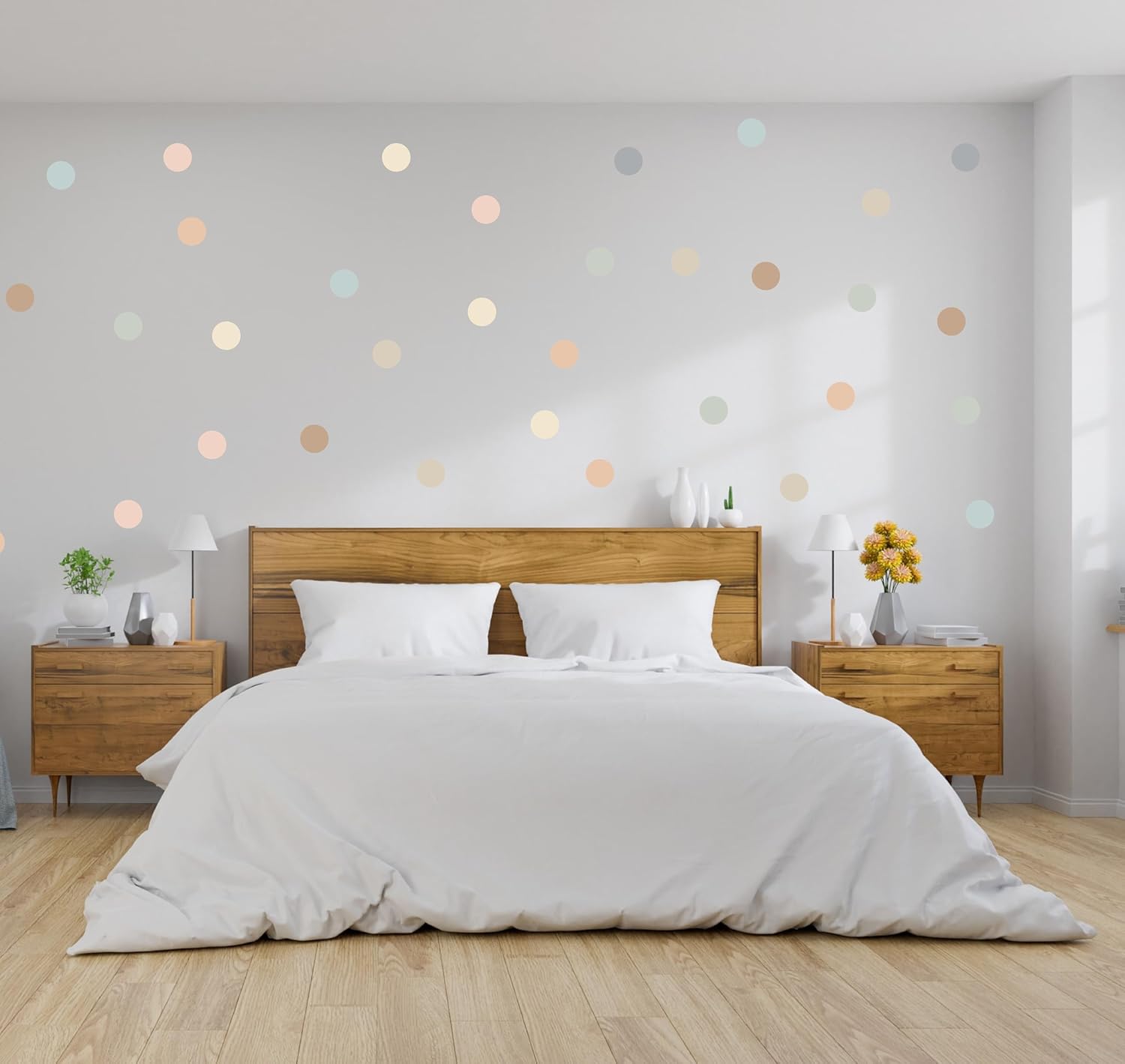 Polka Dot Wall Stickers, Kids' Bedroom Wall Decorations, Bohemian Wall Decals, Classroom Decorations, Removable Bohemian Wall Stickers.