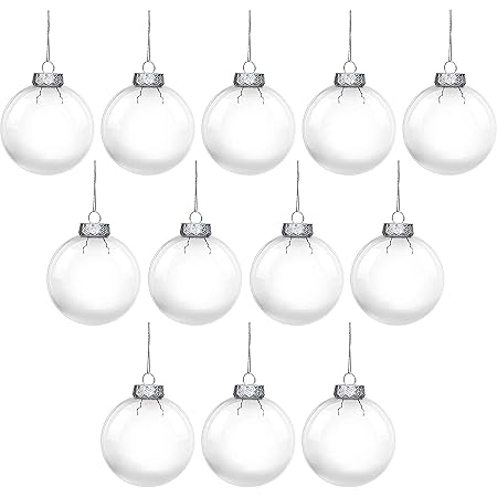 20 Transparente Dekokugeln Zum Befüllen - Runde & Herzform Für Partydeko (4 Größen)