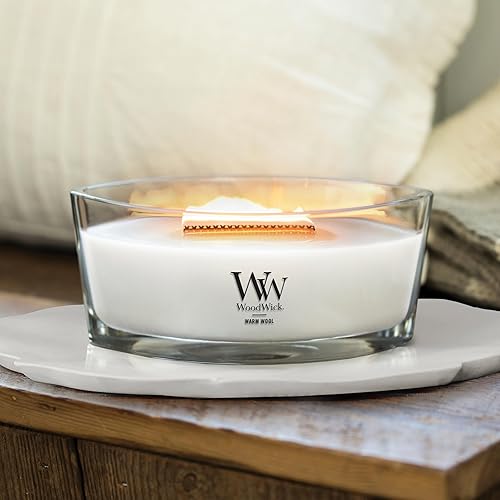 Vista 17 de WoodWick - Vela mediana de reloj de arena, aroma costero al atardecer, se agrieta mientras se quema, cera de mezcla de soja prémium, 9.7 onzas