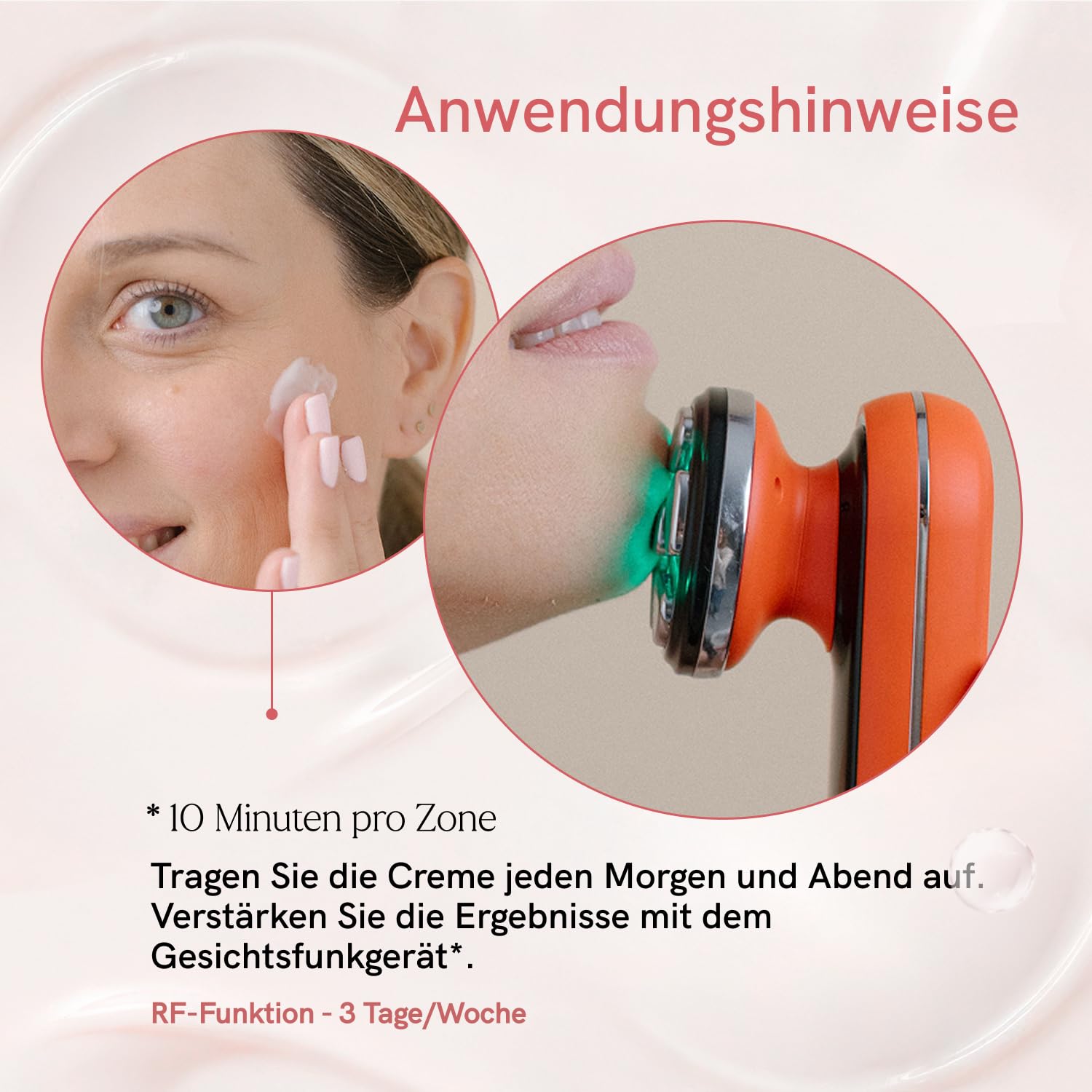 MASDERM | Professionelles 5-in-1 Radiofrequenz-Gesichtsgerät | Ultraschall für das Gesicht | Gesichtsmassagegerät | Anti-Falten-Gerät | straffende Galvanik Gesicht | Hohe Frequenz | Hochfrequenz