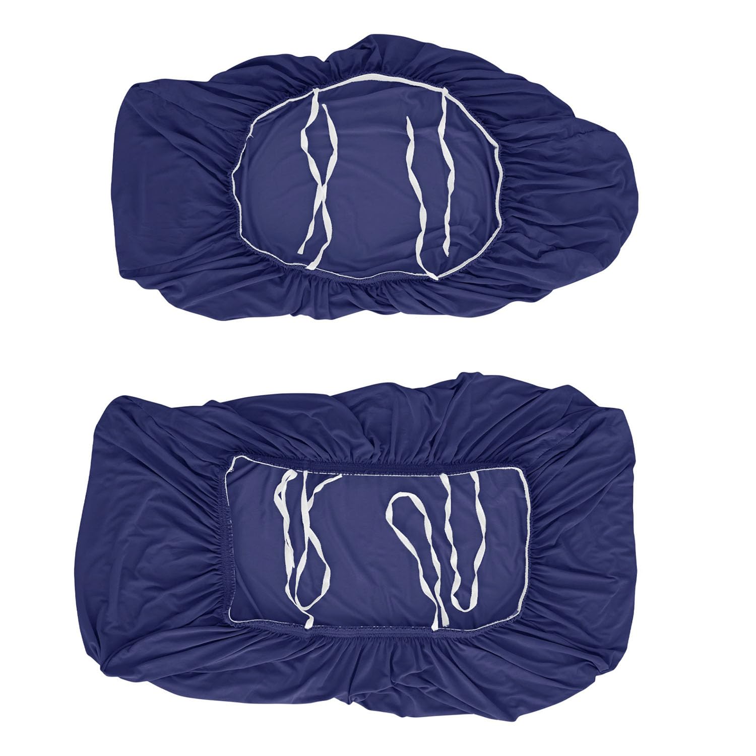 Housses De Coussin De Dinette De RV Imperméables, Housses De Siège De RV Ensemble De Cabine De Dinette Housses De Coussin De Banc (Bleu Marine,2 Housse de Dossier + 2 Housse de Banc)