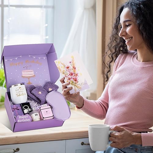 Miniatura 8 de Regalos de cumpleaños para mujeres, regalos de feliz cumpleaños para mamá, para ella, hermana, mejor amiga, novia, compañera de trabajo, esposa,
