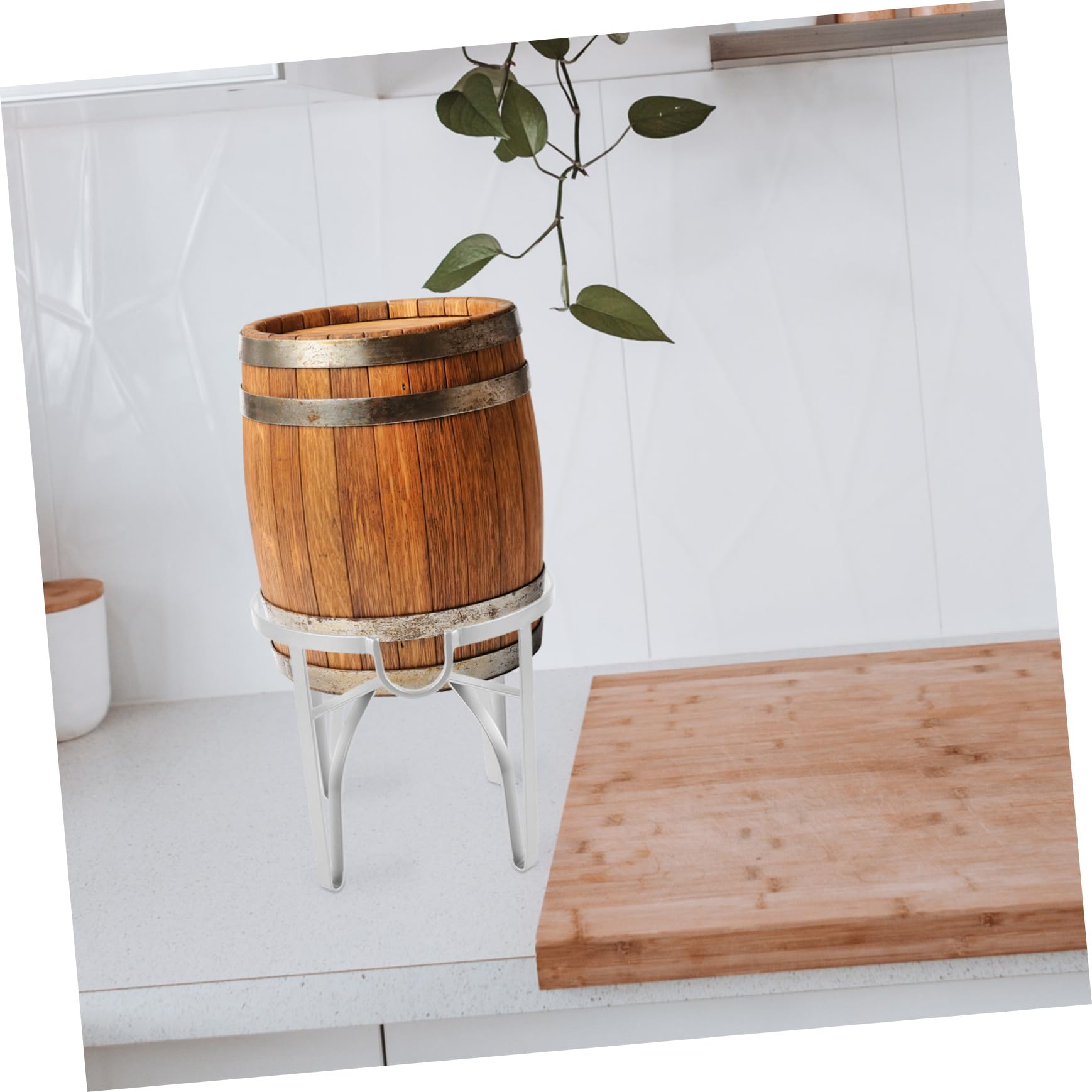 Ciieeo Supporto per Fusto di Vino in da 5 Litri - Supporto per Spillatore di Birra con Robusta Struttura in Metallo