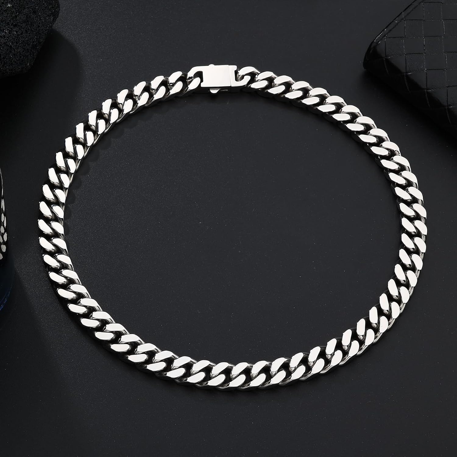 Cuban Link Chain for Men - Stainless Steel Miami Curb Chains Necklace - Gold/Silver Plated Chunky Chain Non-Tarnish Hip Hop Jewelry for Men Women, 9mm/11mm Width, 18"/20"/22"