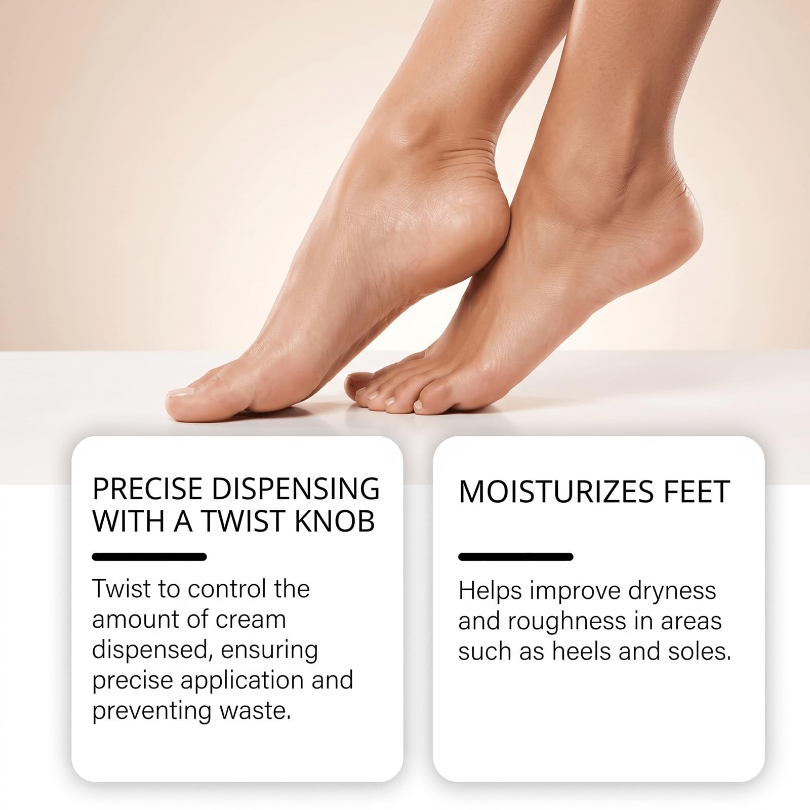 Coconut Scent Heel Balm Stick, Foot Cream for Dry Cracked Skin, Moisturizing Balm Rough Heels, Portable Twist-Up Stick Women Men, Non-Greasy Fast-Absorbing Cream, Deep Hydrating Care (9pcs)