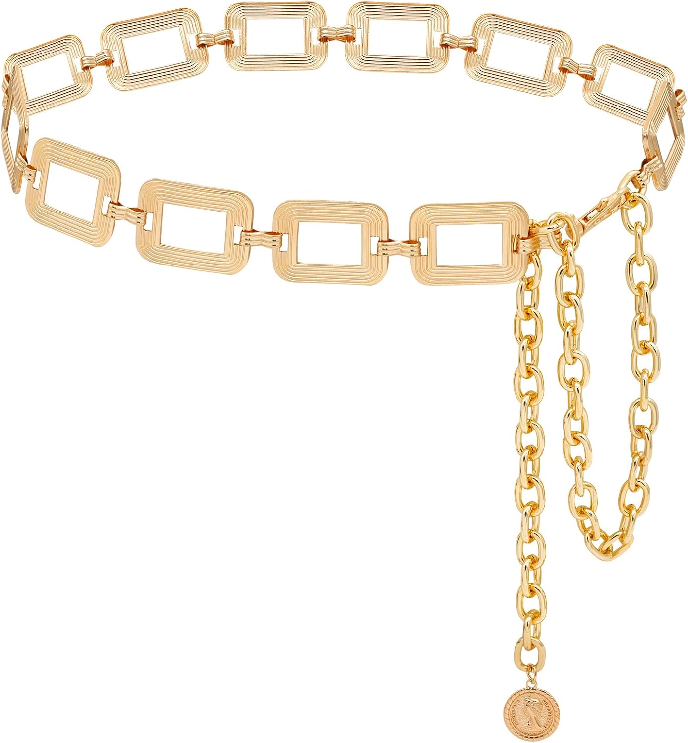 Fashion Ketting Riem voor Vrouwen - Strass Taille Ketting Goud Zilver Metalen Riem voor Jeans Jurken Fashion Ketting Riem voor Vrouwen - Strass Taille Ketting Goud Zilver Metalen Riem voor Jeans Jurken