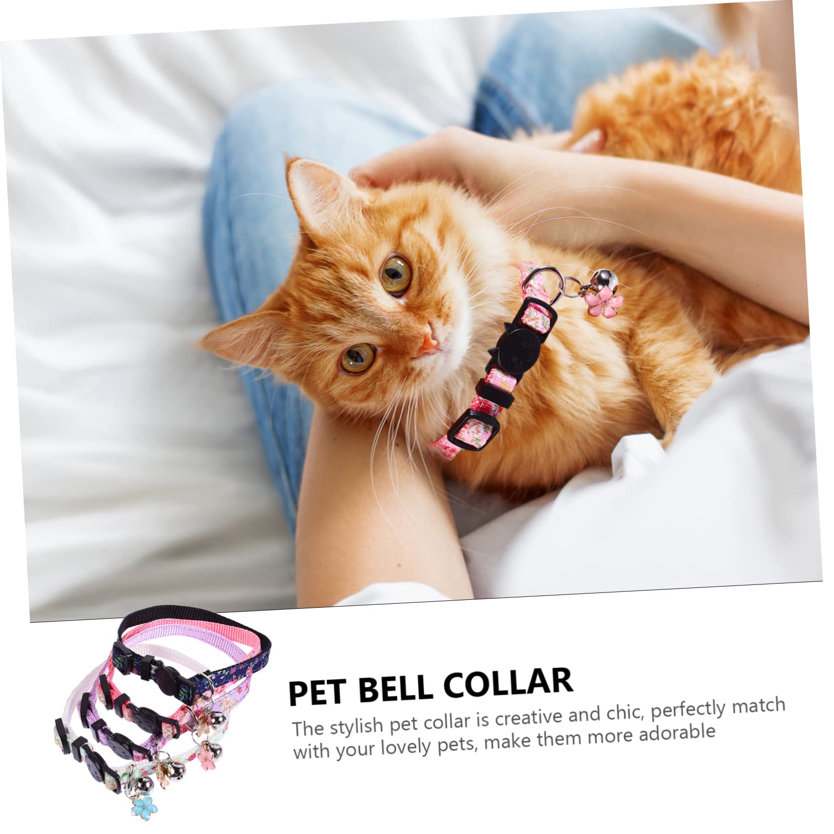 TIESOME 2/4 Pack kattenhalsband met strik en bel, verstelbare 17,8-30,5 cm kitten veiligheidshalsbanden schattige geruite kat vlinderdas halsbanden voor kitten katten en kleine honden (2 stuks