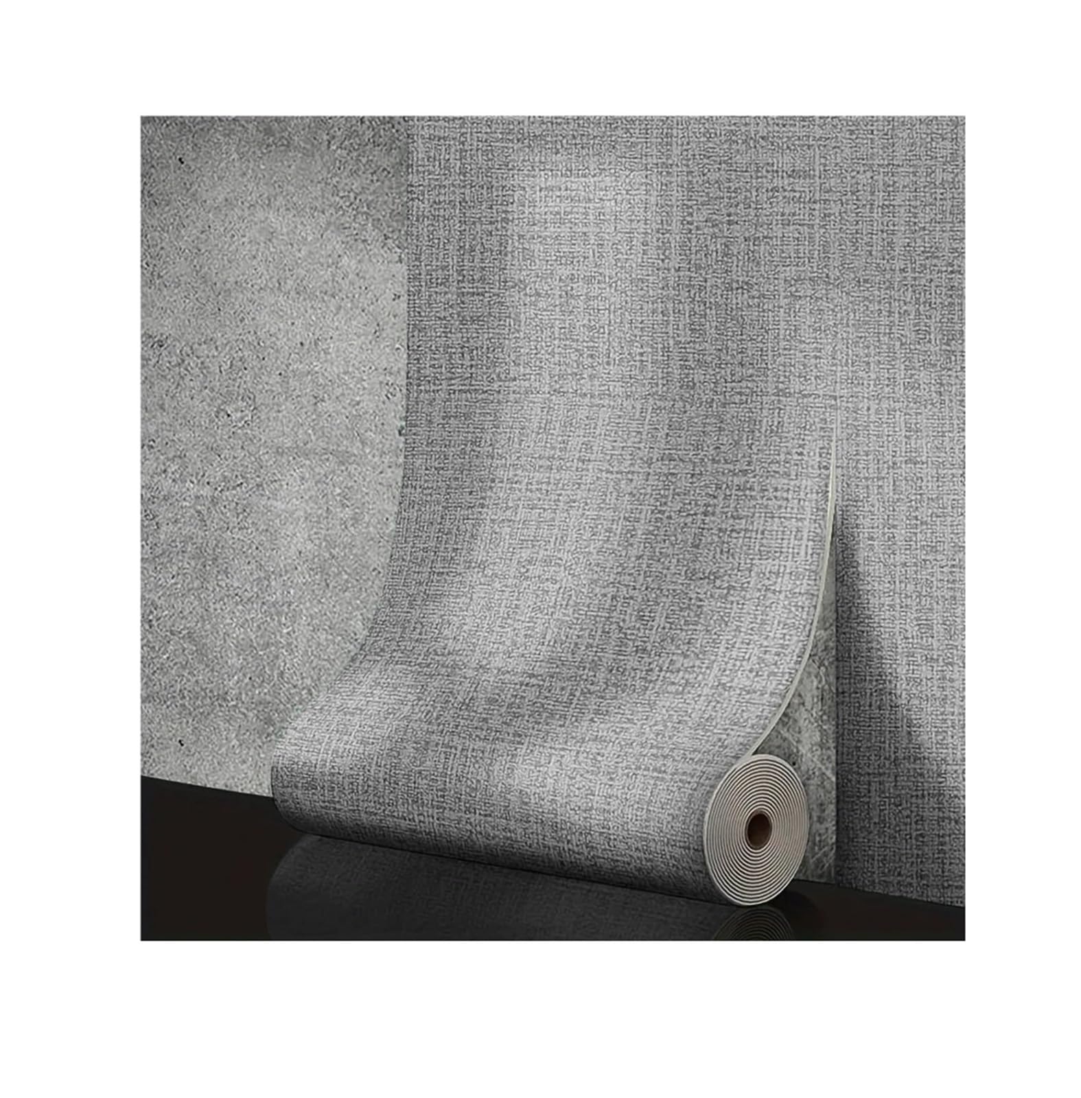 Papier peint imperméable gris adhésif de haute qualité 50x500cm