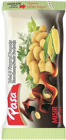 Pasha Roasted Peanuts with Corn Sauce, 30 gr x 48 Pieces, Total 1440 gr