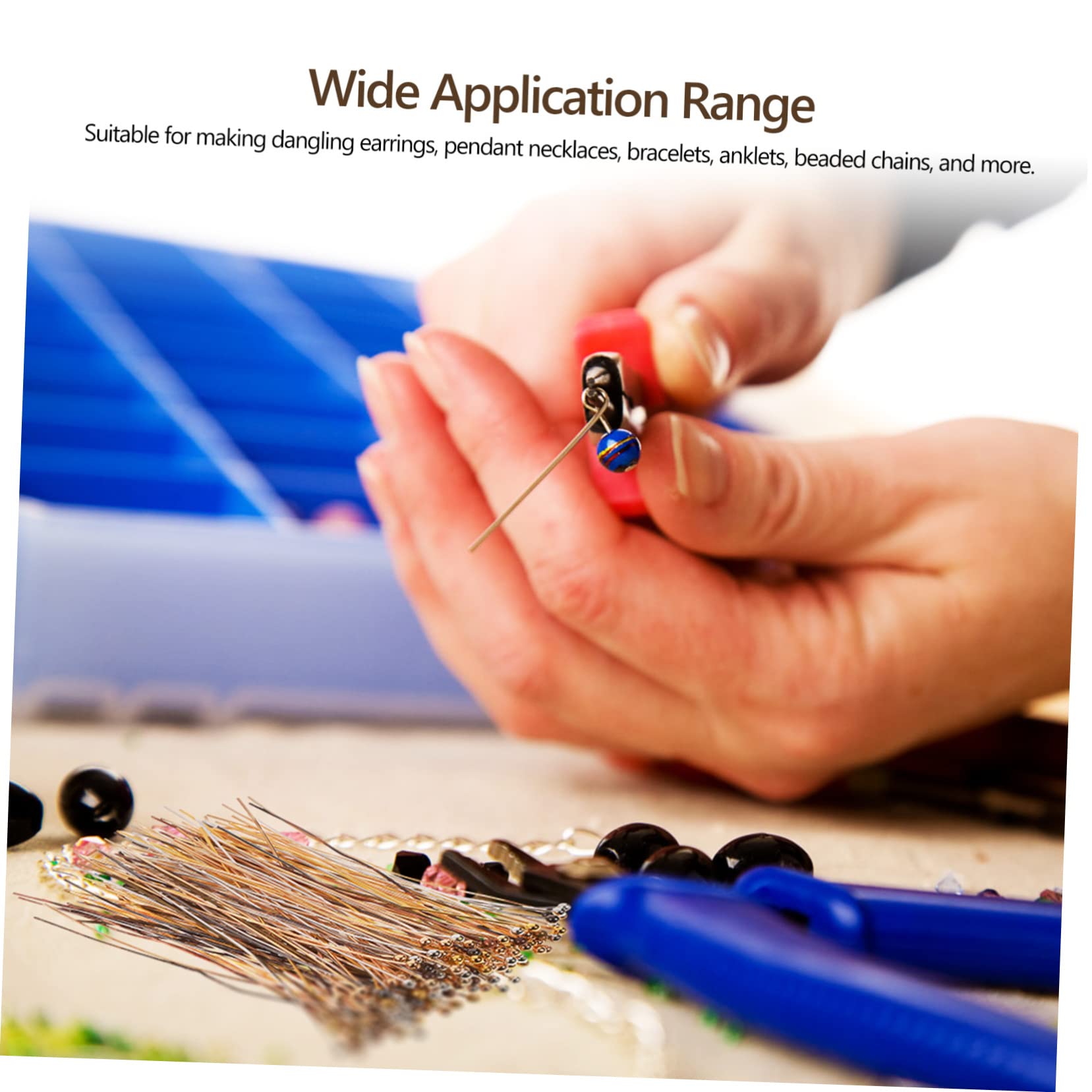 TOPPERFUN 3sets Bendable Set for Jewelry Making Brass Metal Crafts Round Ball Ends for Earring Pendant Bracelet Necklace 200pcs*3