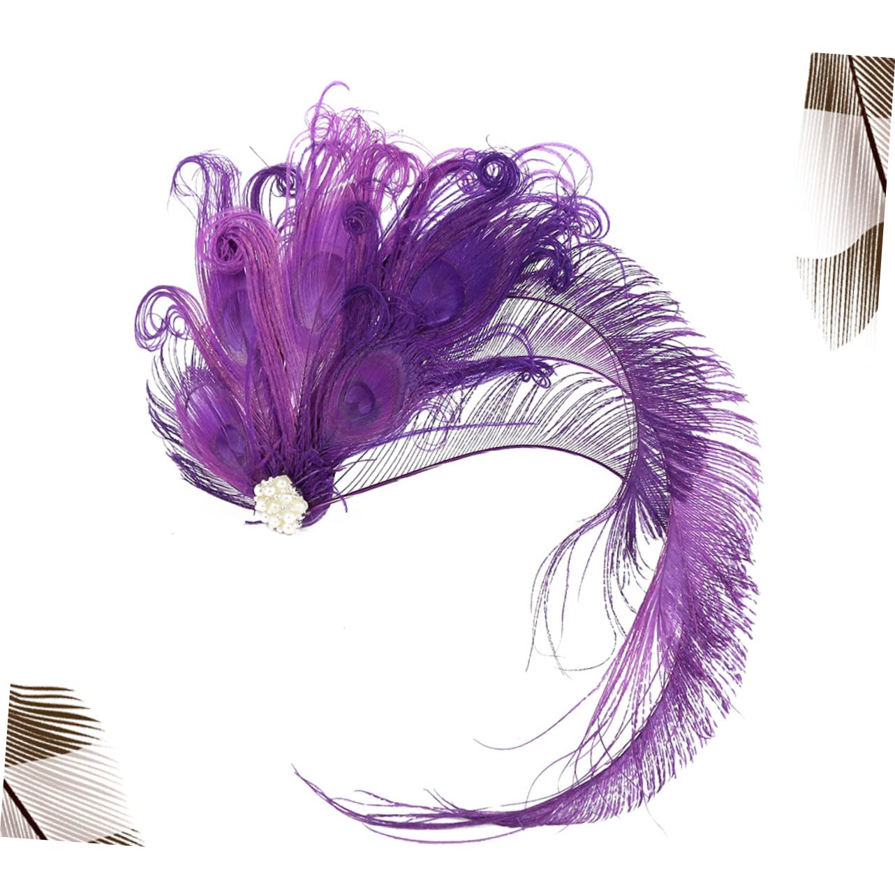 MAGICLULU 2 Piezas Pasador De Pelo Nupcial Pinzas De Cabello Pasadores De Pelo Tiara Horquillas De Boda Horquillas De Sombrero De Copa Europeo y Americano Novia Púrpura