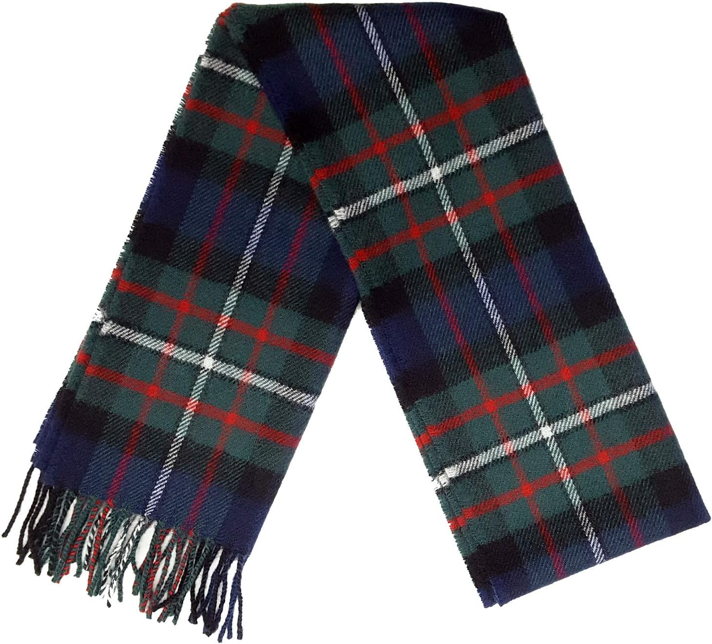 Ferguson Modern Tartan Lambswool Scarf-Made in Scotland