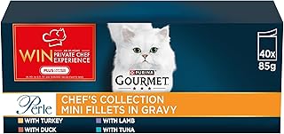 GOURMET Perle Chef's Collection in Gravy Wet Adult Cat Food 40x85g