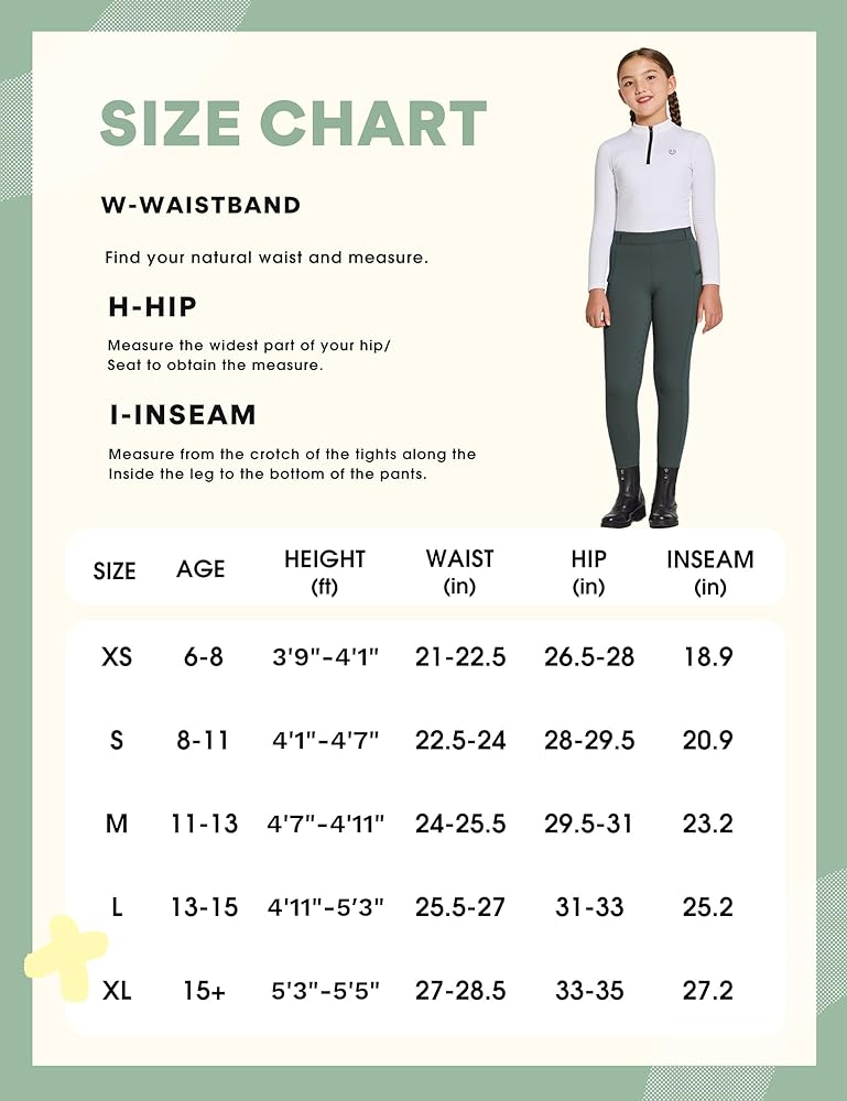 Winter-Reithose Für Kinder - Thermo Leggings Mit Silikon Knieschutz & Handytasche