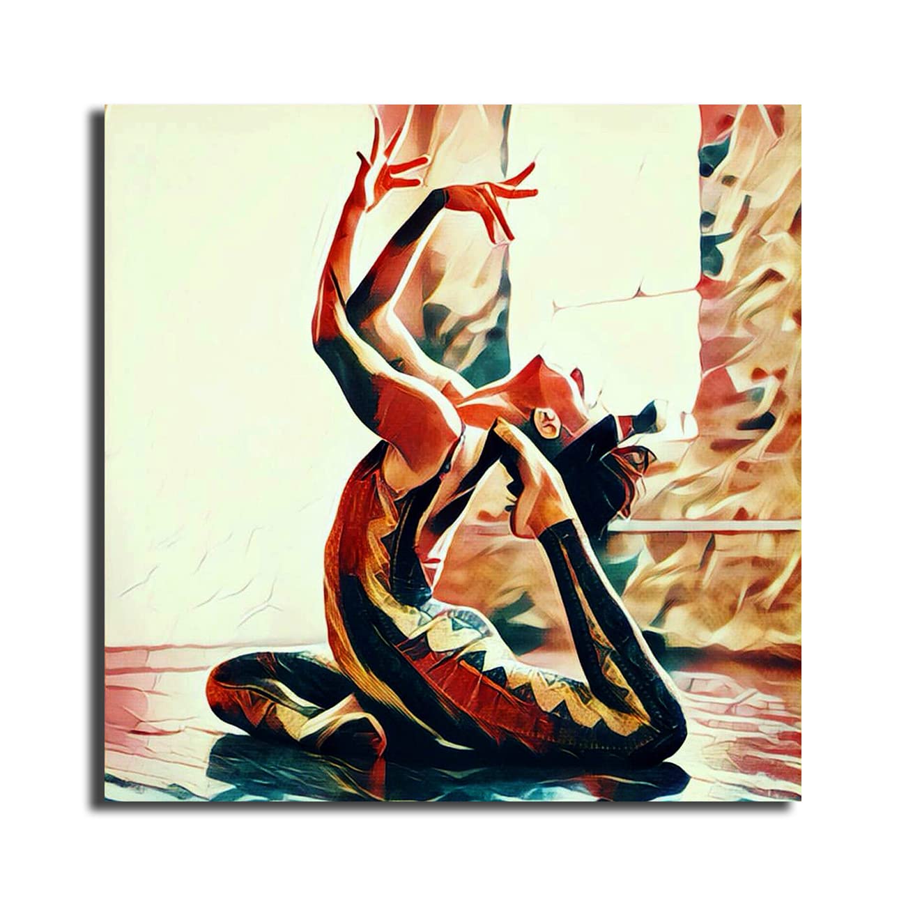 Sikhash Yoga Surya Namaskar Poster - Sun Salutation Art -12 Sikhash Yoga Surya Namaskar Poster - Sun Salutation Art -12