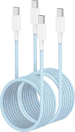 USB C to C Charger Cable 10ft, 60W Type C to C Fast Charging Cable Cord Long for Apple iPhone 17 Pro Max/17 Air/16 Pro Max/16 Pro/15 Plus/15 Pro Max/MacBook 2021/2020/2019,iPad Pro/Mini/Samsung Galaxy