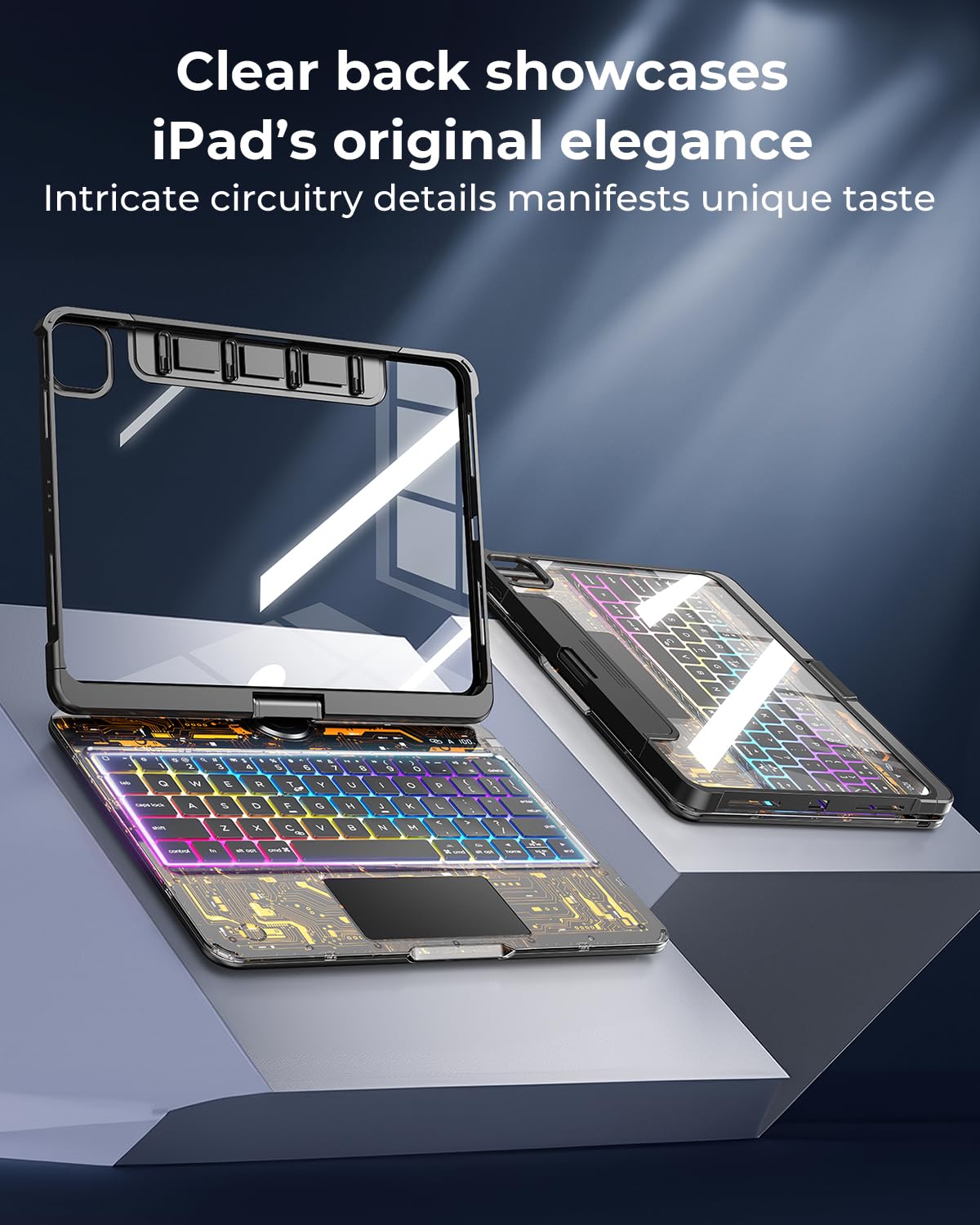 Amazon.com: TSQQST Clear Keyboard Case for iPad Air 11 Inch (M4/M3