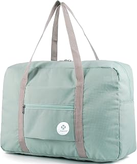 Narwey T1112 Foldable Personal Item Bag for Spirit Airlines 18x14x8 - Lightweight Waterproof Travel Duffel Tote for Men & Women