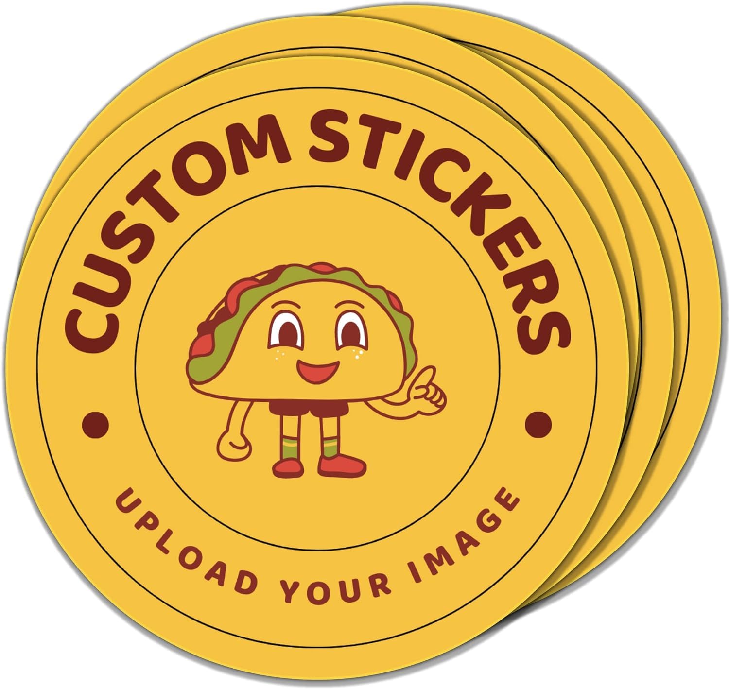 Custom Round Stickers For Small Business Custom Sticker Labels Custom Sticker Print Round Waterproof Logo Stickers with Your Logo 3", 2.5", 2", 1.5", and 1" Inches – Perfect for Packaging and Sealing with Style!