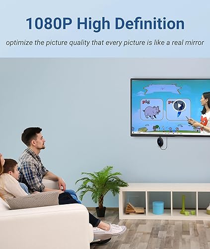 Miniatura 3 de Adaptador de pantalla 1080P, adaptador de dongle de pantalla HDMI, espejo de pantalla HD para teléfono, tableta, TV, conexión USB, múltiples