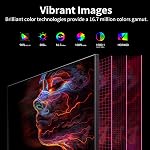 KOORUI 24 Inch Gaming Monitor, QHD 1440p Computer Monitor, 180Hz, 1ms (GTG), Fast IPS Display with Adaptive Sync, HDR 400, HDMI 2.0, DP 1.4, Tilt Adjustable, VESA Mountable, Black, G2421V