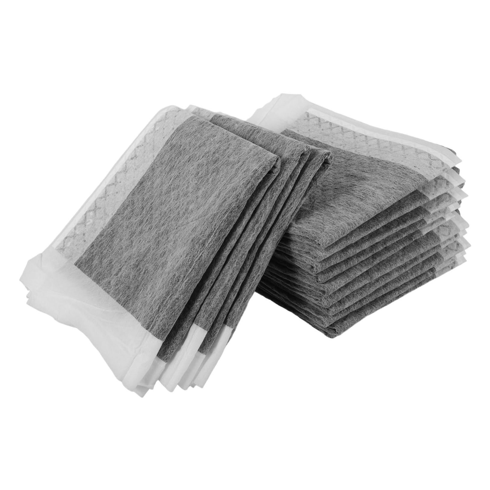 ibasenice Almohadilla Absorbente para Orina De Mascotas De Tela No Tejida Carbón Activado, Tamaño 33x45 Cm, 100 Unidades, para Entrenamiento y Viaje De Perros Pequeños y Cachorros