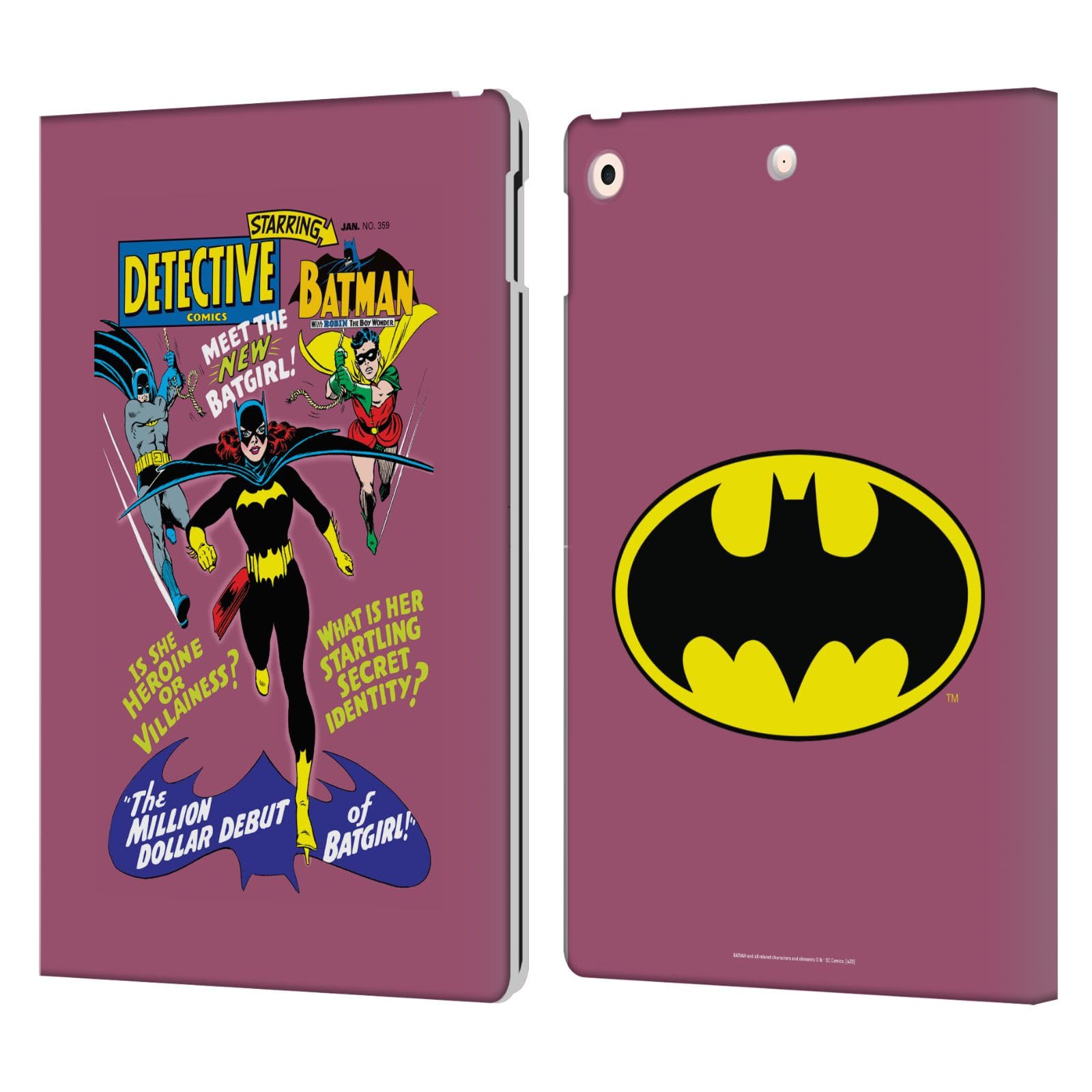Étui Batman Apple iPad 10.2 en cuir style portefeuille Detective Comics 359 protège votre tablette