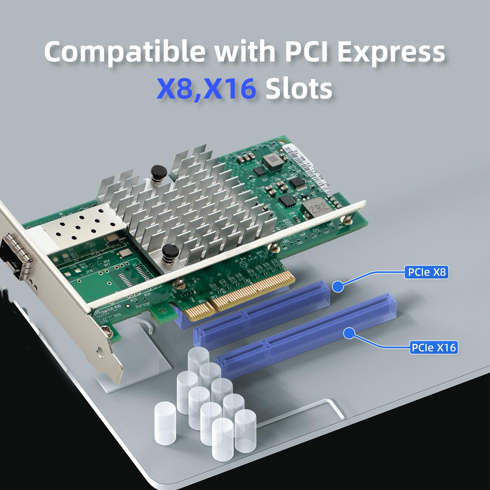 Amazon.com: XikeStor 10Gb PCIe Network Card with Intel X520 Chip