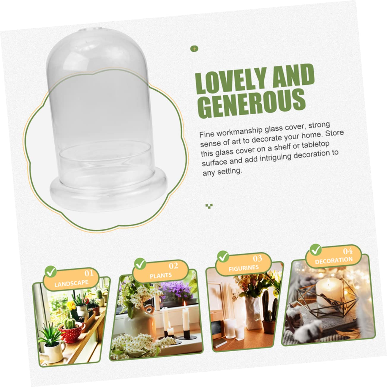 BESTonZON Vaso Terrario Bottiglia in Vetro Ecologica Per Micro Paesaggi Coltivazione Di Piante Di Muschio Contenitore Decorativo Per Paesaggi Fai Da Te