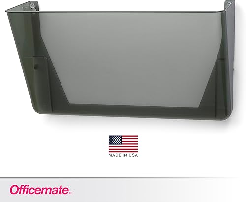 Miniatura 3 de Officemate - Archivo de pared, tamaño carta, 13 x 4 18 x 7 pulgadas, humo (21431)