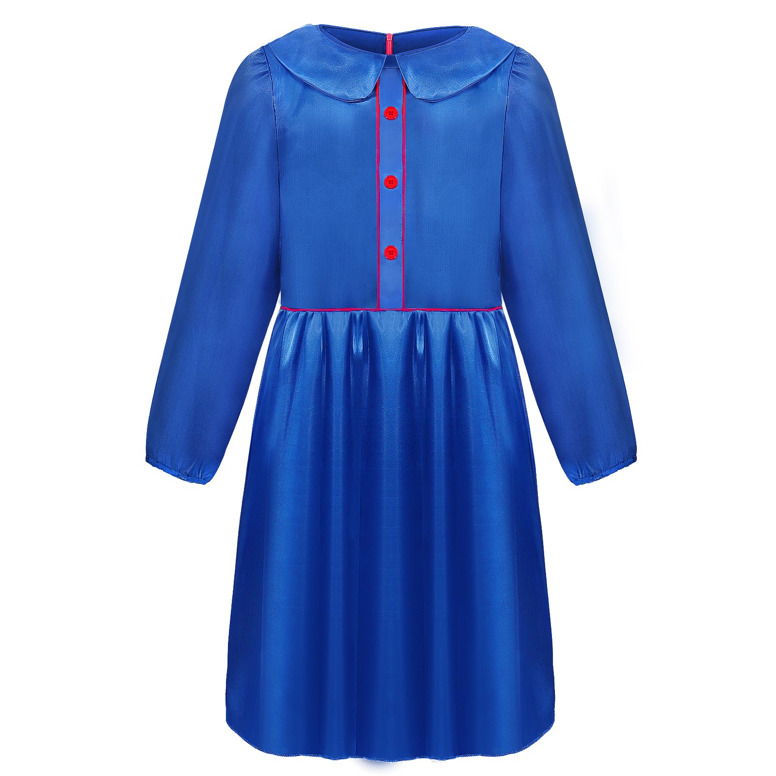 PANMAY Matiillda Costume Angels World Book Day Fancy Dress Up Blue Dress Red Handbag Headband for World Book Day Halloween Cosplay — image 1