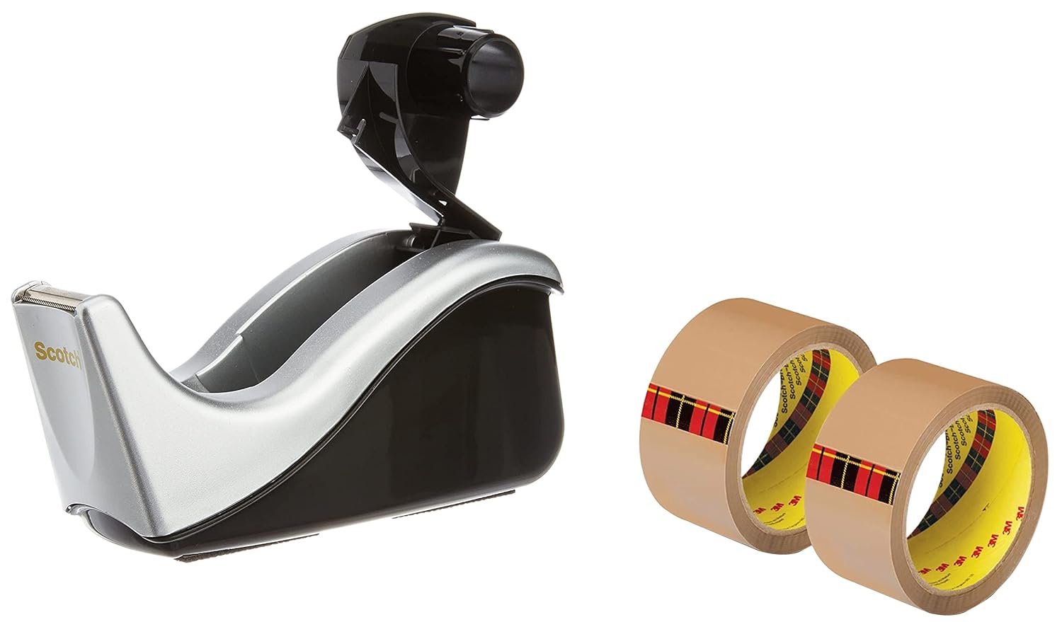 3M Scotch C60 Desktop Tape Dispenser & Scotch BOPP Packaging Tape 2