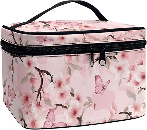 Vista 231 de doginthehole Bolsa de maquillaje, bolsa de cosméticos de viaje, bolsa de aseo portátil grande, organizador de accesorios para mujeres y niñas