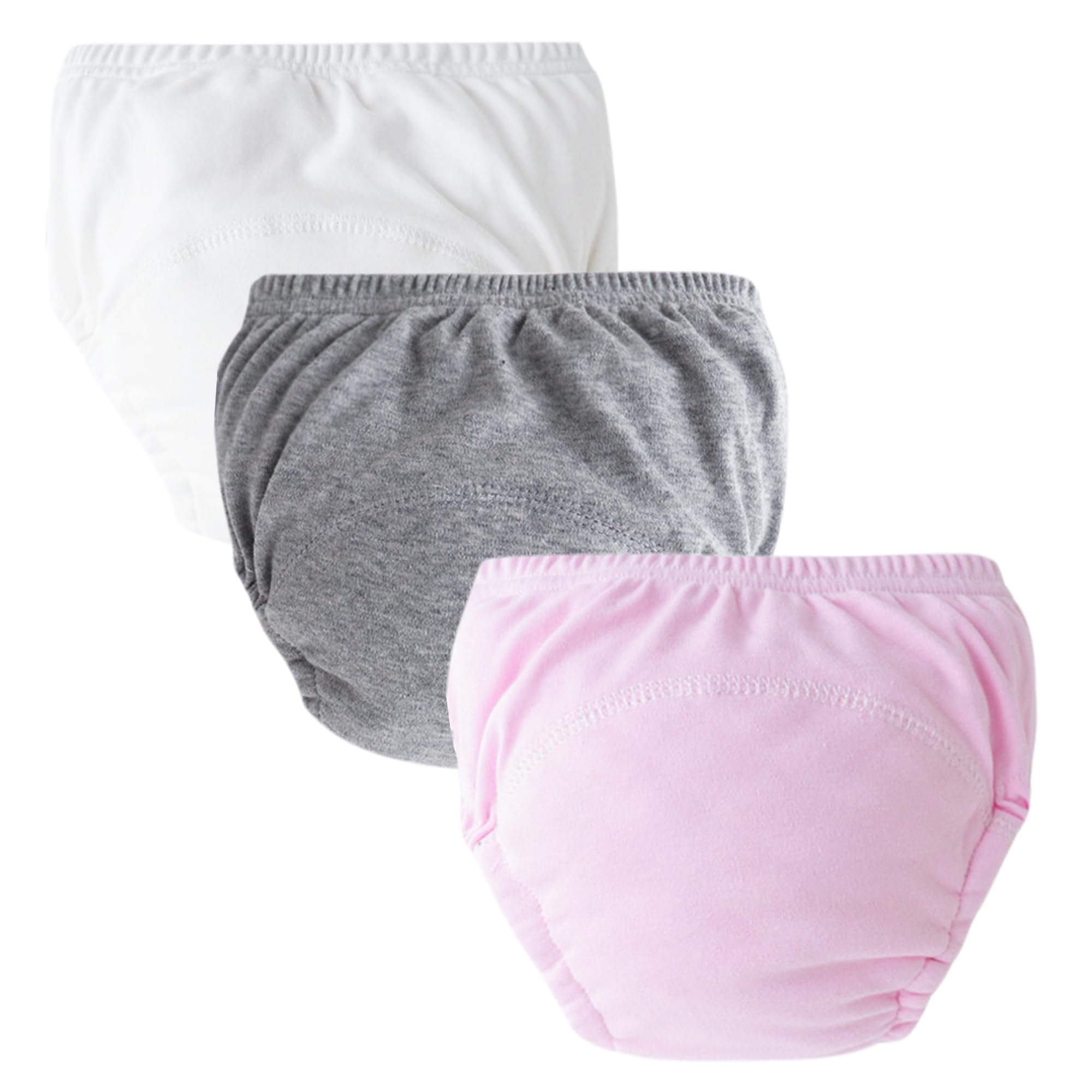 Nouveau-Né Fille Culotte en Coton Couverture de Couche Taille Élastiqué Bloomers Souple Mignon sous-vêtements Respirant Légère A5 6-12 Mois