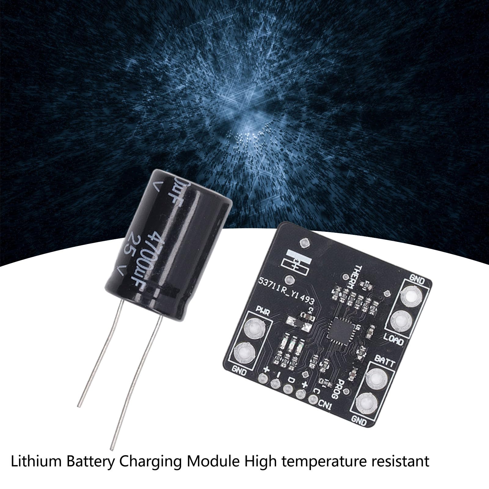 Battery Charging Module MCP73871 ABS Battery Charging Board High Temperature Resistants for GPS PDAs Smartphones Media Players 4.2V