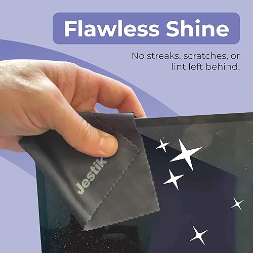 Miniatura 6 de Jestik Paños de limpieza de lentes de microfibra, paño de limpieza de microfibra de primera calidad para lentes, toallitas limpiadoras de lentes