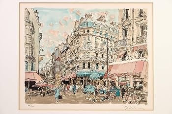 児玉幸雄　水彩画 パリの街並み 児玉幸雄 パリの街角 リトグラフ 45×33 | 有限会社 ギャラリー瑞鳳