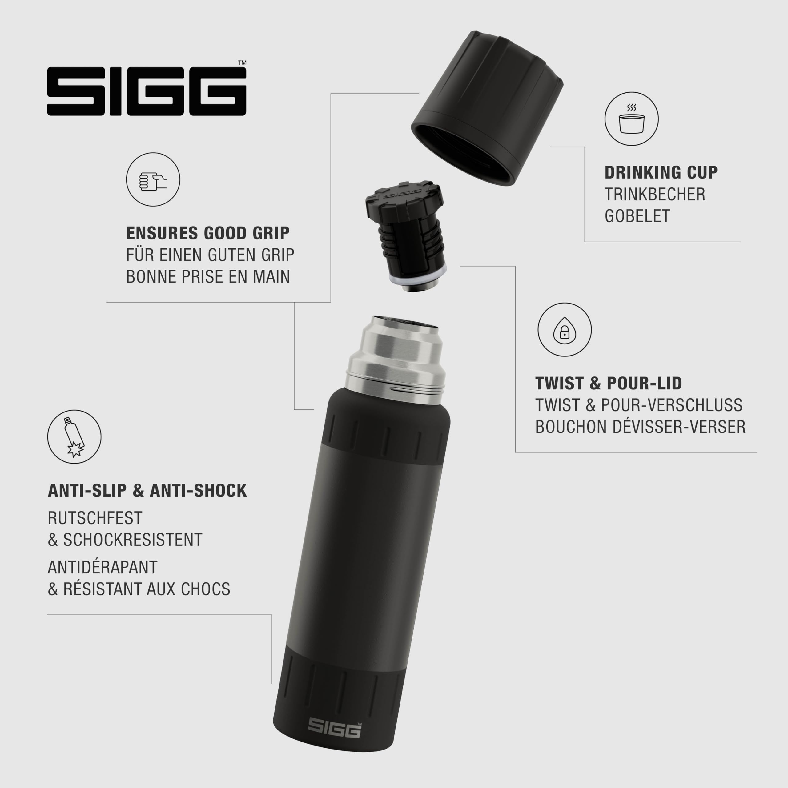 Thermosfles Sigg Alpine Star Black 0,5L