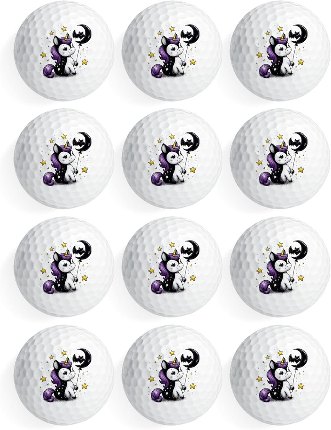 CafePress Batty Unicorn Novelty Golf Balls (Pk of 12)