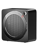 Gaiatop Mini Space Heater, Lightweight PTC Ceramic Fast Heating 500W Energy Efficient for Indoor Use, Overheating & 45° Tip-Over Protection, Portable Desk Electric Heaters for Office Home Black