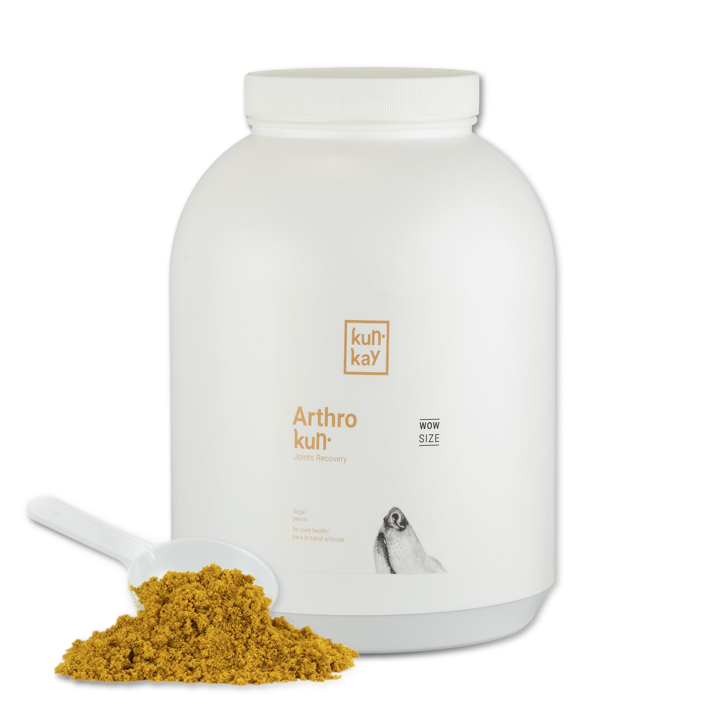 Arthrokun - Condoprotector Natural para Perros en Polvo - 3kg | Mejora la Movilidad y Ayuda a las Articulaciones de Perros Grandes y Pequeños - Contiene Glucosamina, Condroitina y Omega 3
