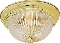 Vista 11 de NUVO SF76/610 Dos montaje empotrado ligero, níquel cepillado/vidrio acanalado claro