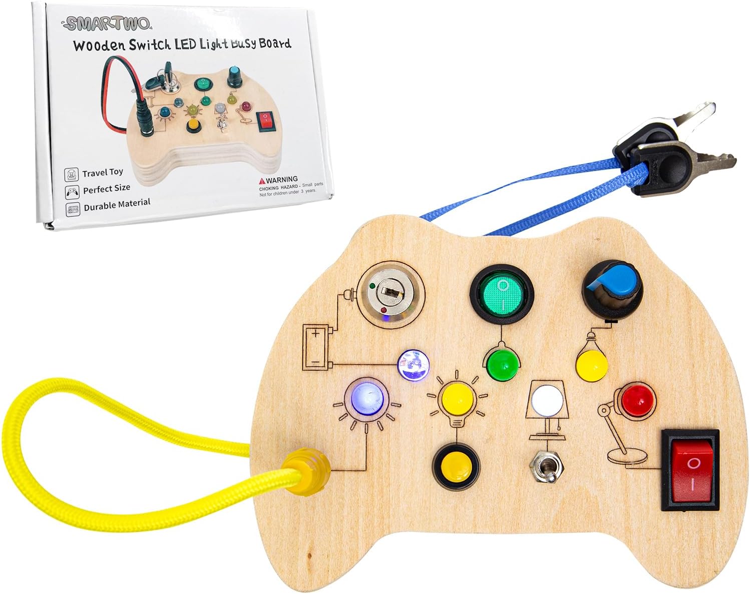 Montessori Busy Board with LED Light, Toddler Travel Liberia Ubuy