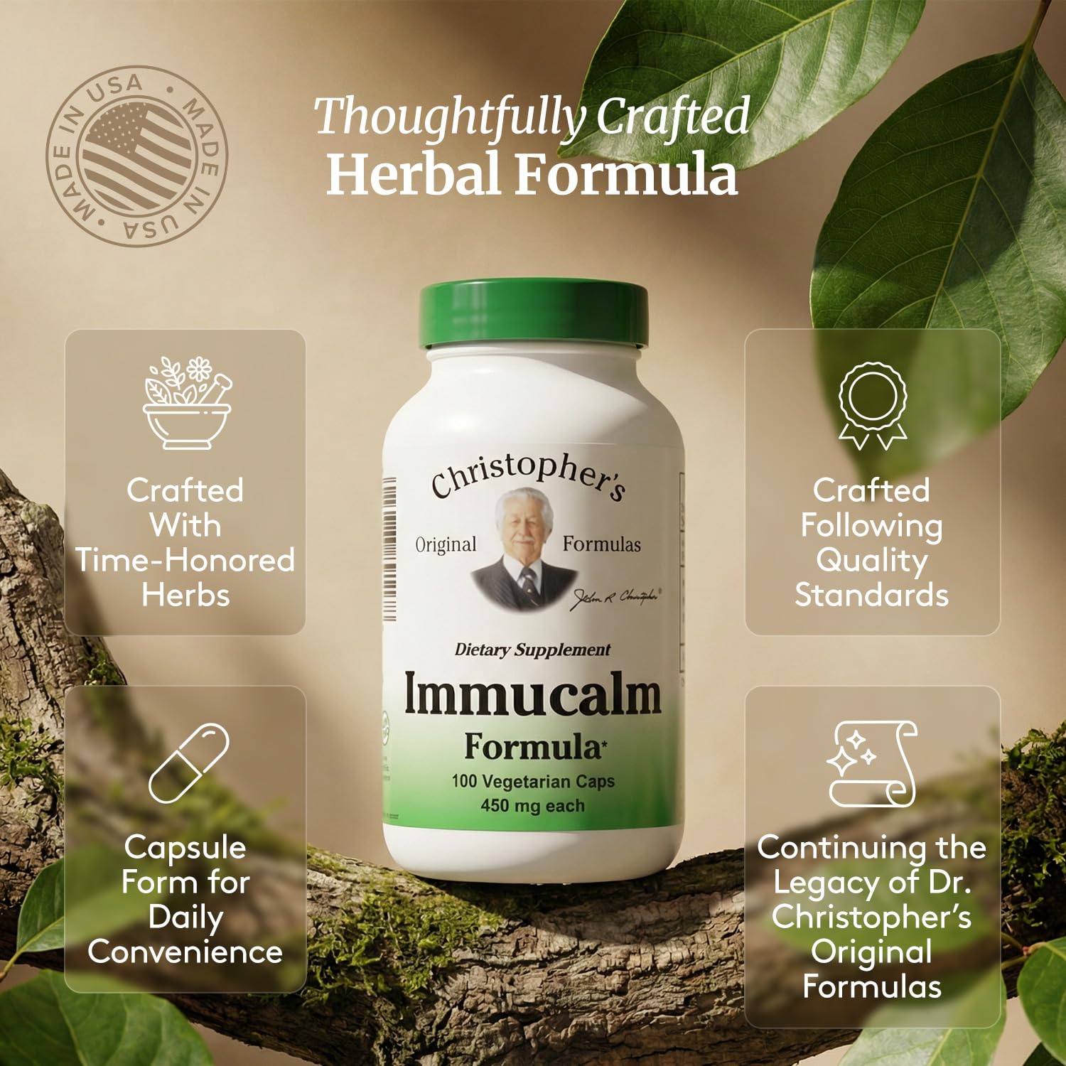 Christopher's Original Formulas Immucalm - Immune Support Supplement - Immune Boosters for Adults — Amazon image 5