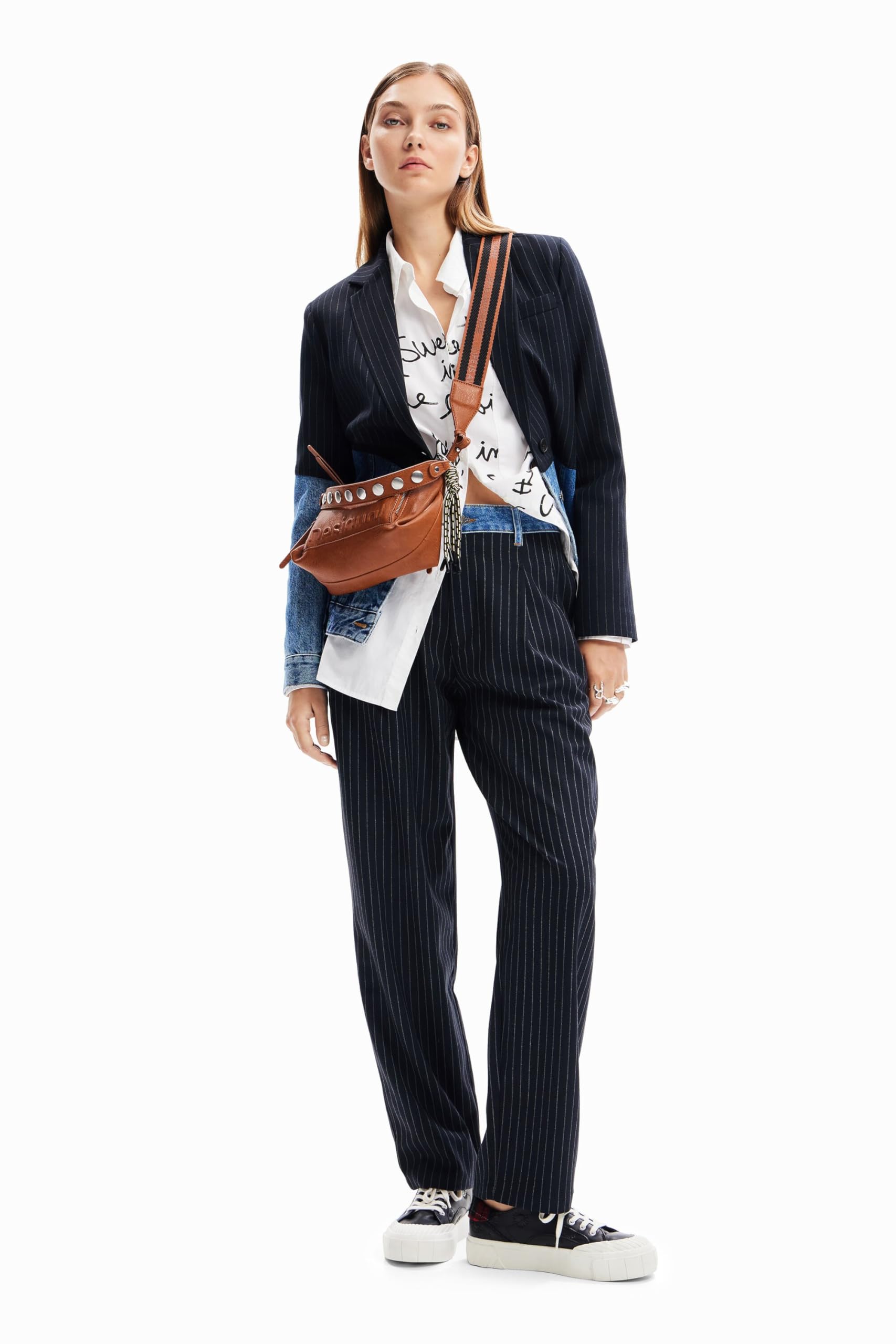 Desigual AME_Chicago Woman Woven Blazer Donna (Pacco da 1)
