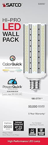 Miniatura 9 de Satco 60 W/LED/WP/CCT/EX39/100-277 V